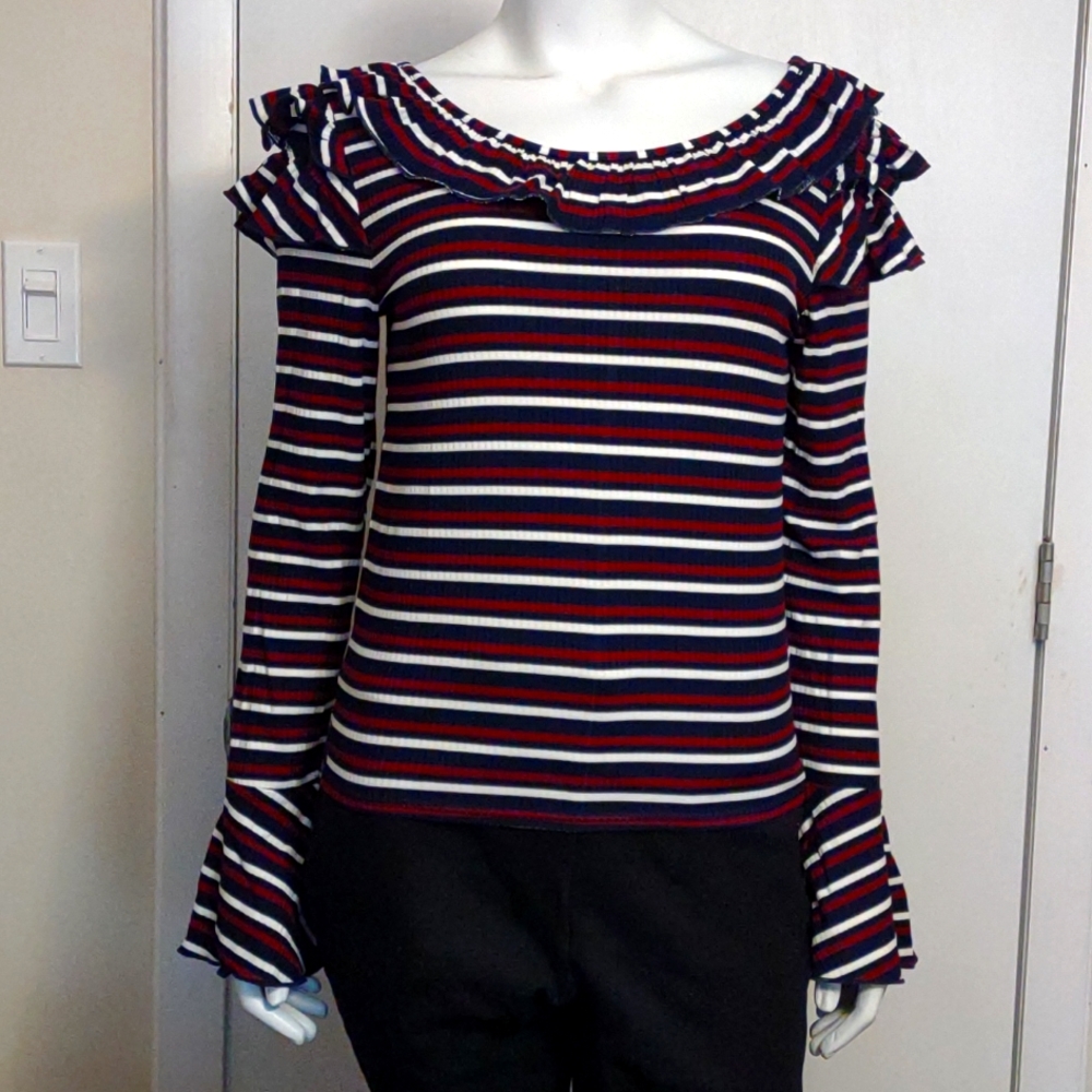 Love Riche long sleeve striped top.